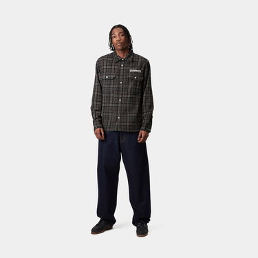Košeľa Carhartt WIP Carhartt WIP Runaway Millett Long Sleeve Shirt Hnedá | I034383_4, 1