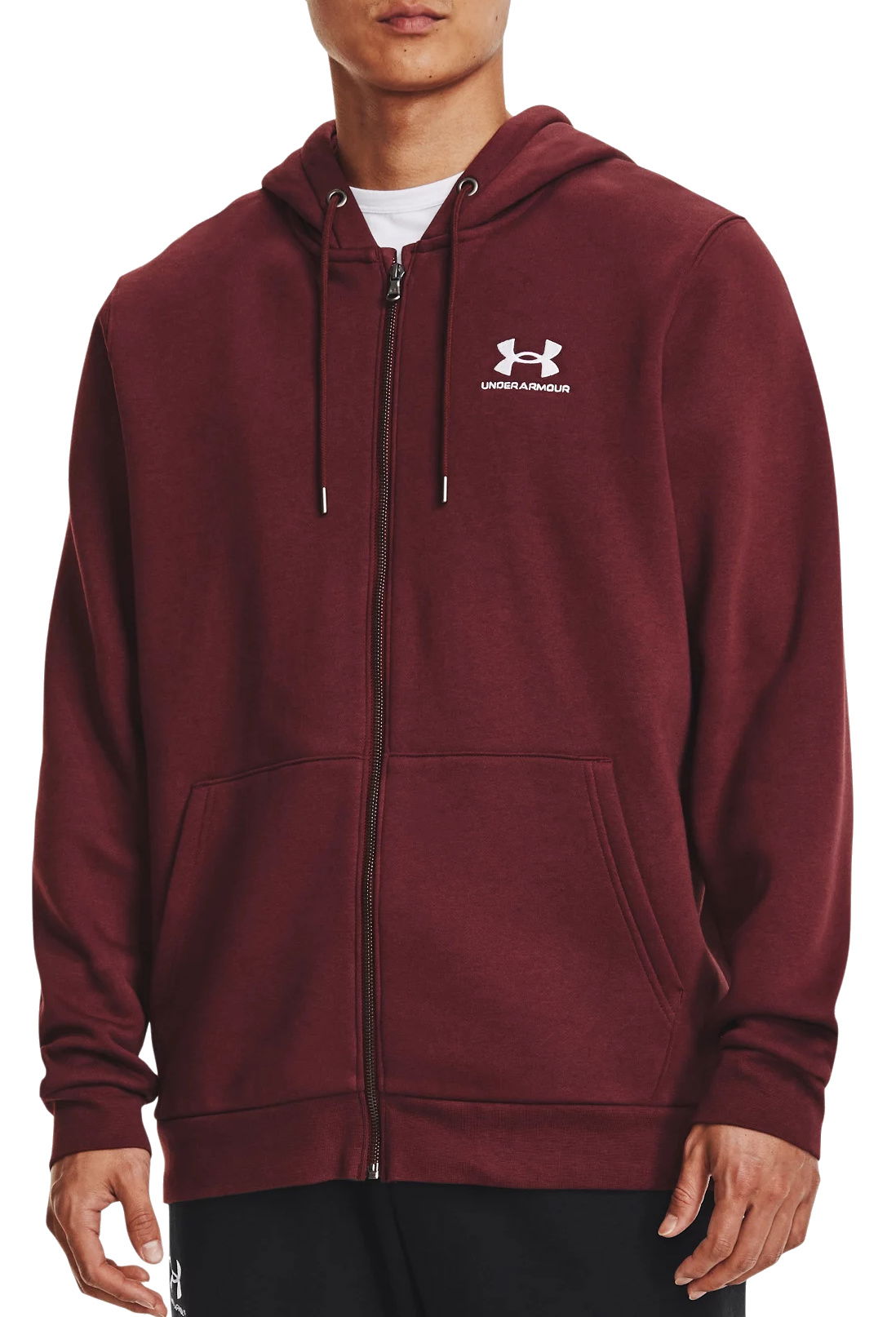 Mikina Under Armour Essential Fleece Vínová | 1373881-690, 0