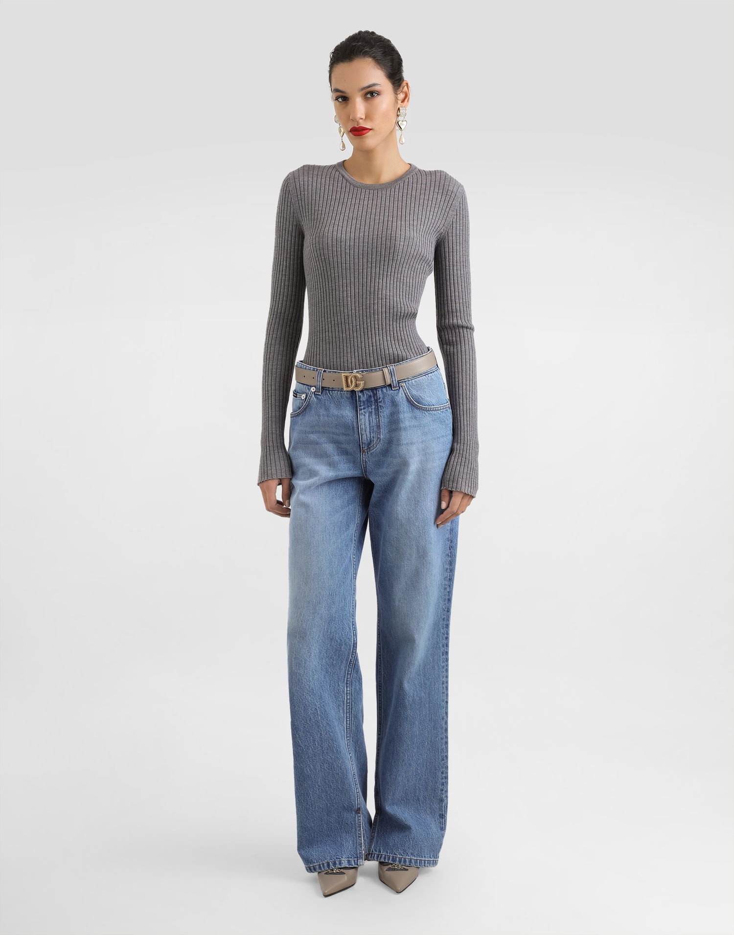 Džínsy Dolce & Gabbana Dolce & Gabbana Five-Pocket Denim Trousers Modrá | FTDCLDG8NQ8S9001, 1