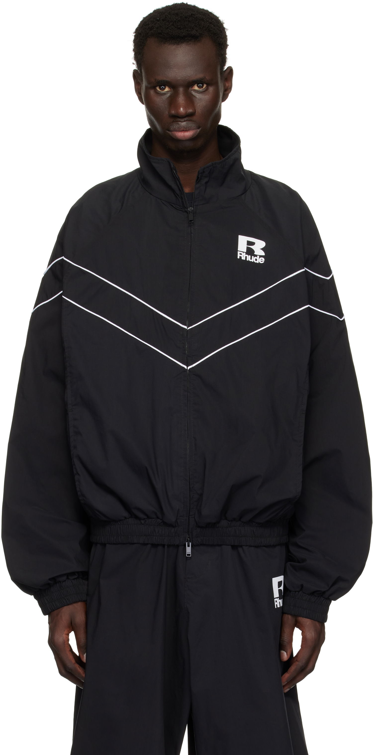 Vetrovka Rhude Rhude Piping Raglan Track Jacket Čierna | RHPS25JA01005, 0