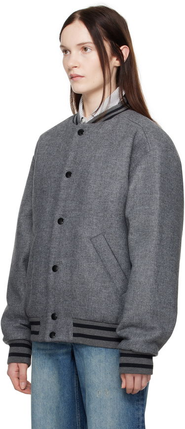 Bomber bunda A.P.C. Wool Bomber Jacket Šedá | WVBEB-M02974, 3