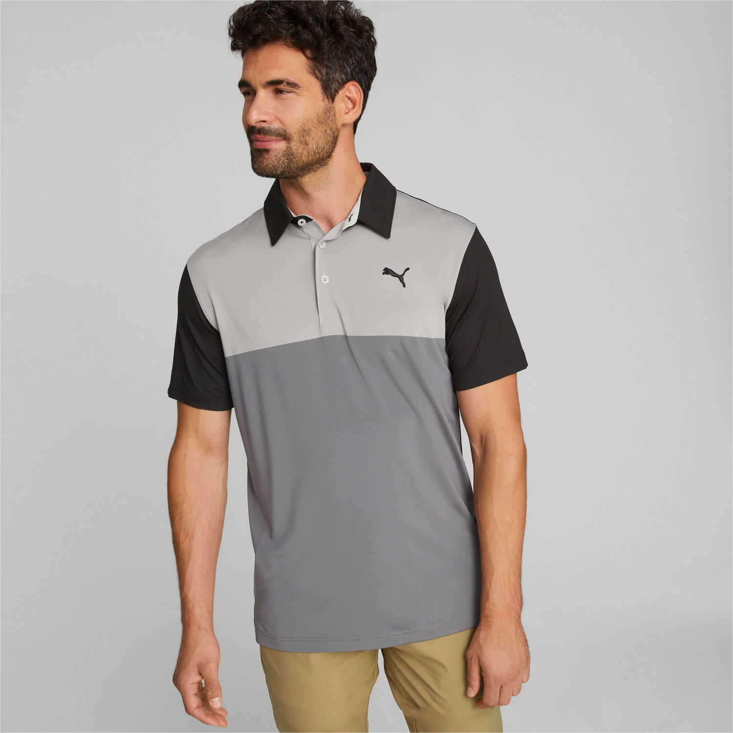 Polo tričko Puma Cloudspun Colourblock Golf Polo Shirt Rôznofarebný | 537448_01, 1