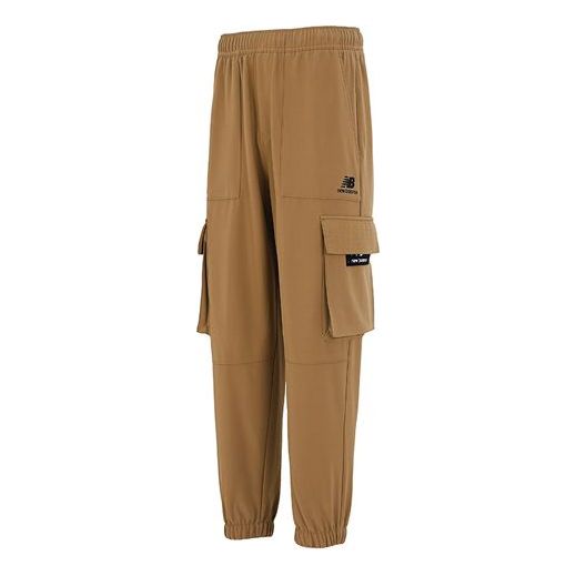 Cargo nohavice New Balance Fleece Cargo Pants Hnedá | AMP14314-OV, 0