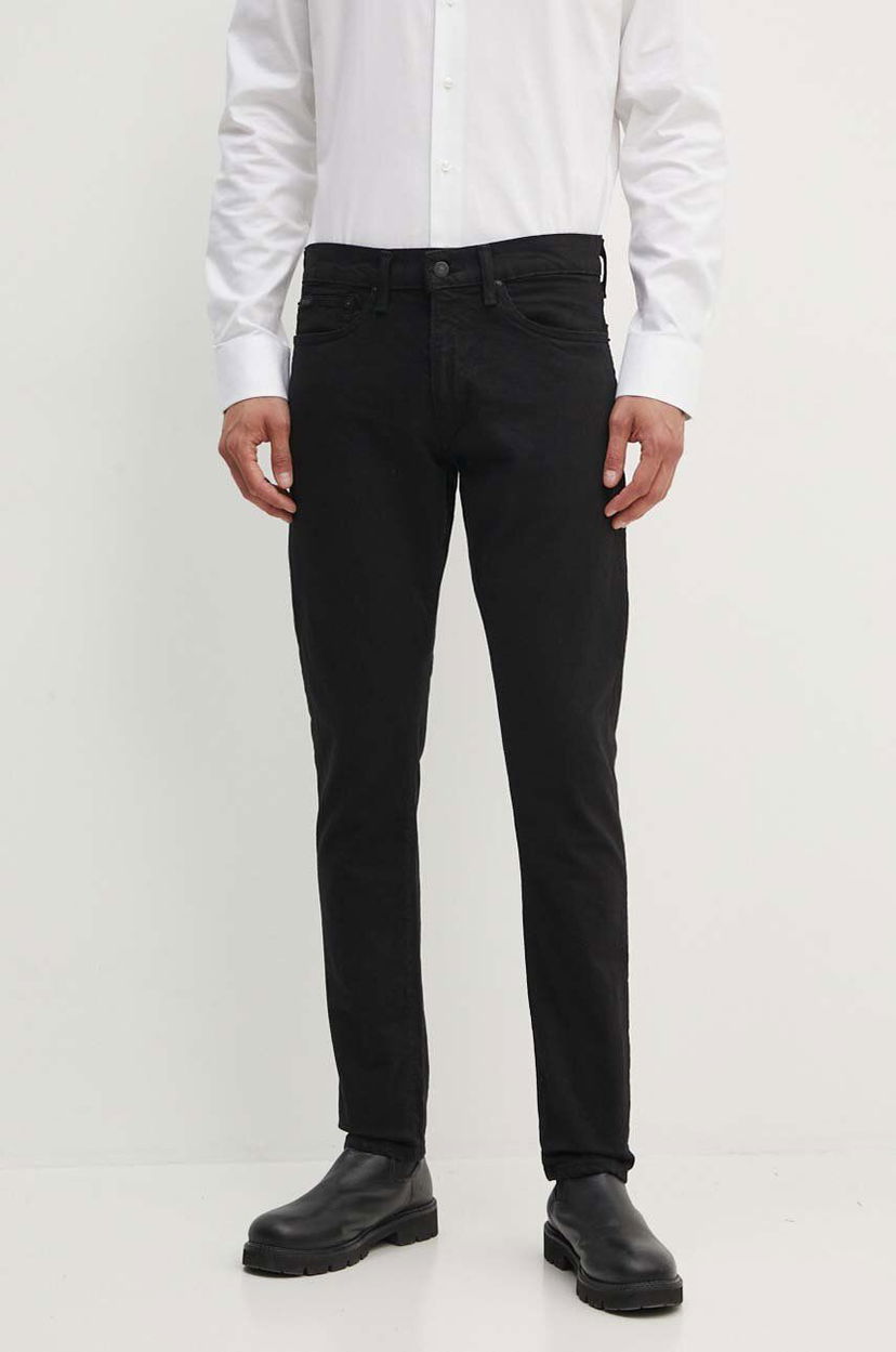 Džínsy Polo by Ralph Lauren Slim-Fit Black Jeans Čierna | 710956083