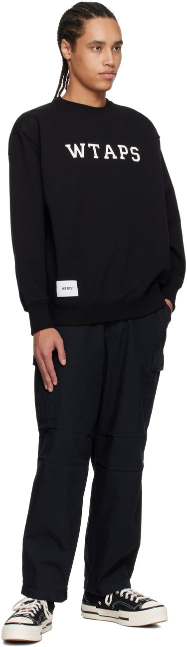 Sveter WTAPS WTAPS Cotton Academy Sweatshirt Čierna | 251ATDT-CSM03, 3
