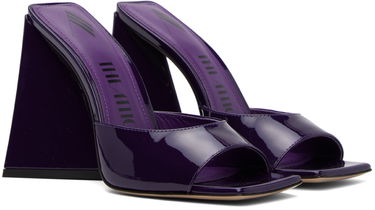 Doplnky The Attico Attico Devon Patent Leather Heeled Mules Fialová | 241WS000 L002, 3