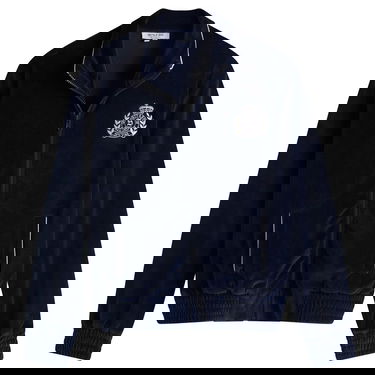 Bomber bunda Sporty & Rich Sporty & Rich NY Crest Velour Track Jacket Navy | JA063511243BL32-NVY, 1