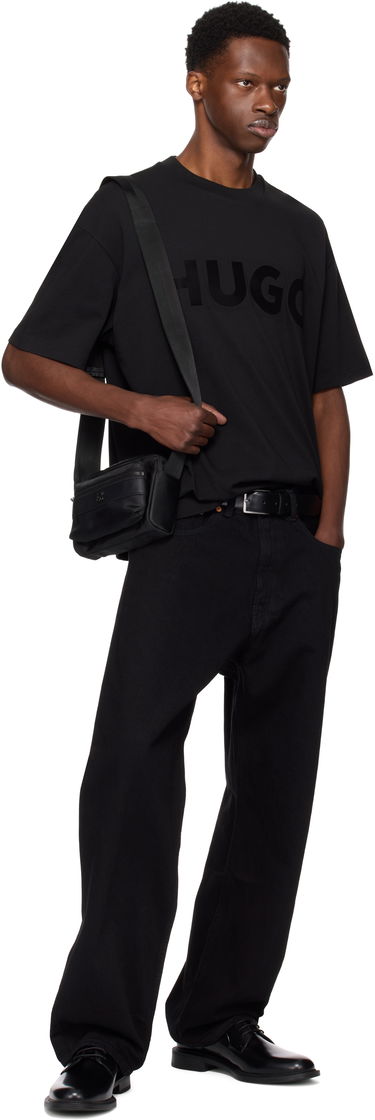 Taška cez rameno BOSS HUGO Twill Crossbody Bag Čierna | 50547390, 4