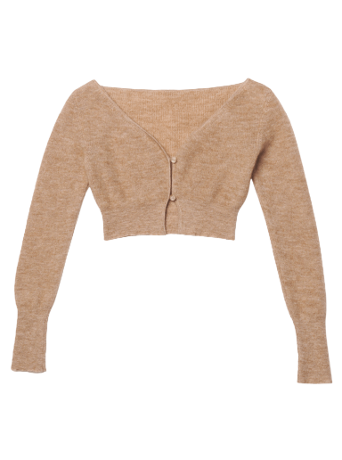Sveter Jacquemus Le Cardigan Alzou Cardigan Béžová | 213KN203 2360 810