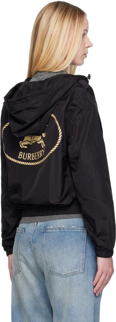 Bunda Burberry Burberry Knight Stamp Nylon Jacket Čierna | 8113647, 2