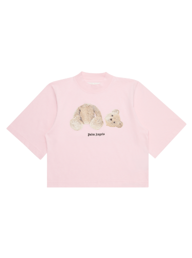 Tričko Palm Angels Bear Cropped Tee Ružová | PWAA020C99JER0013460