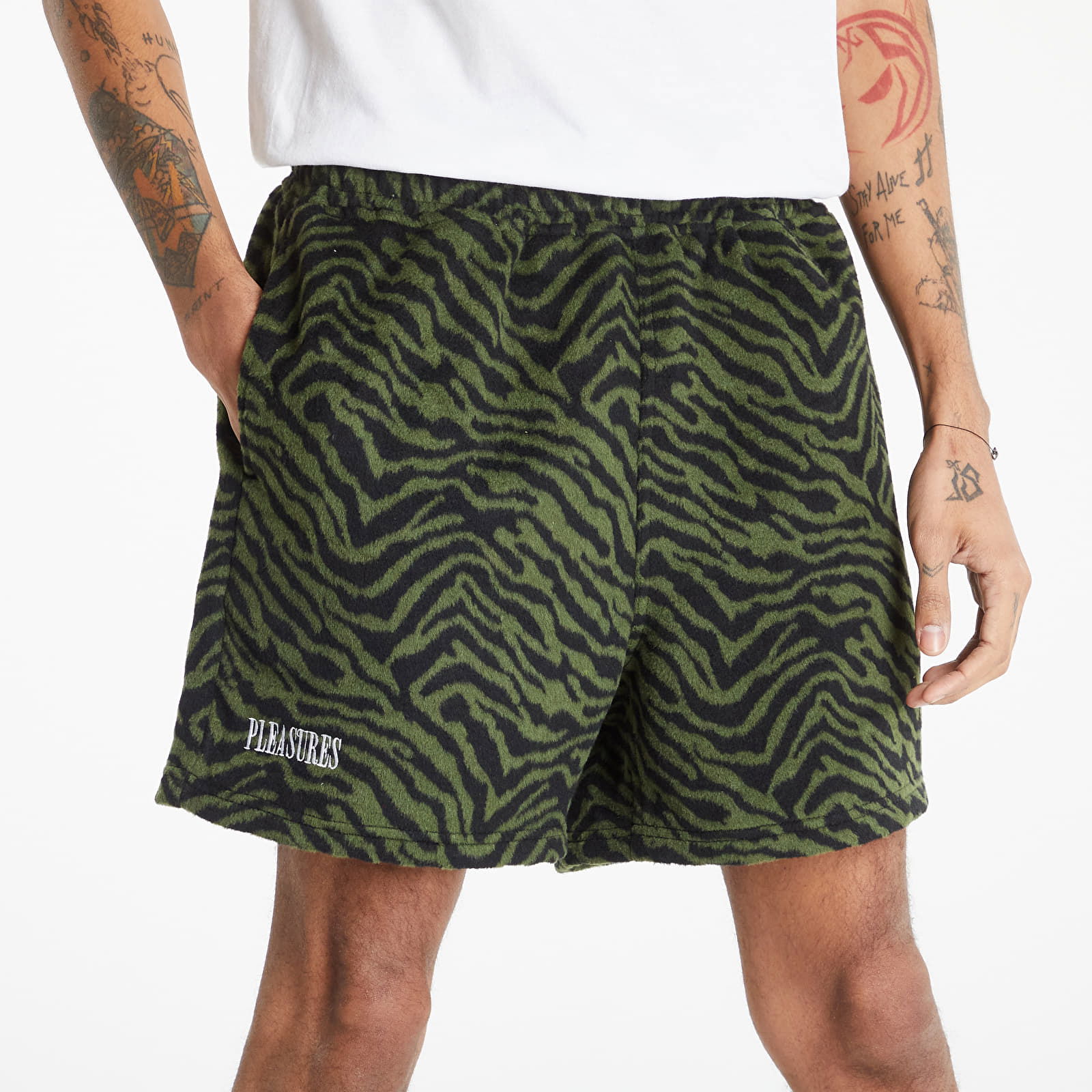 Breaker Fuzzy Stripe Shorts