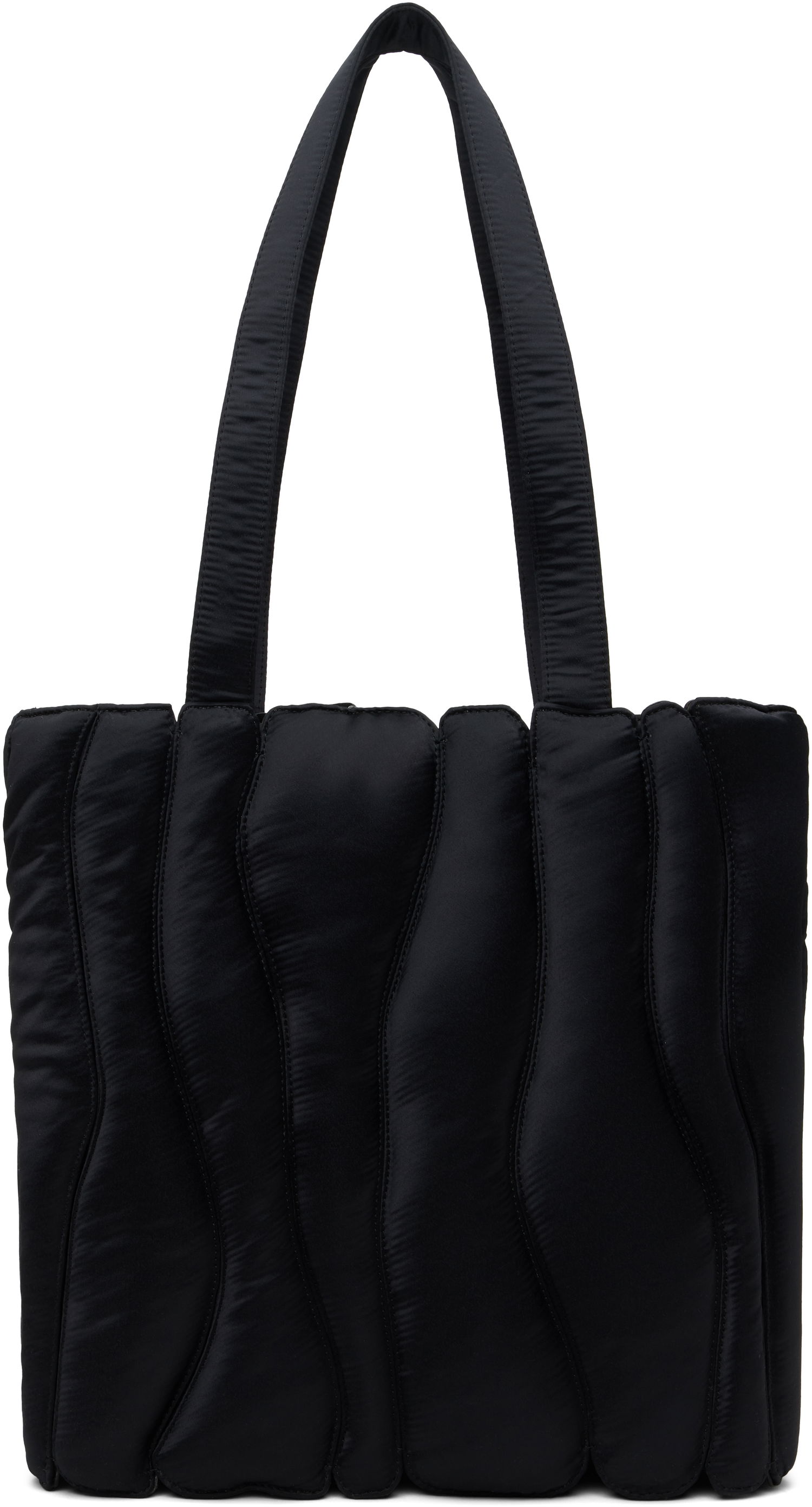 Tote bag Collina Strada Collina Strada Satin Caterpillar Tote Bag Čierna | XX9024, 0