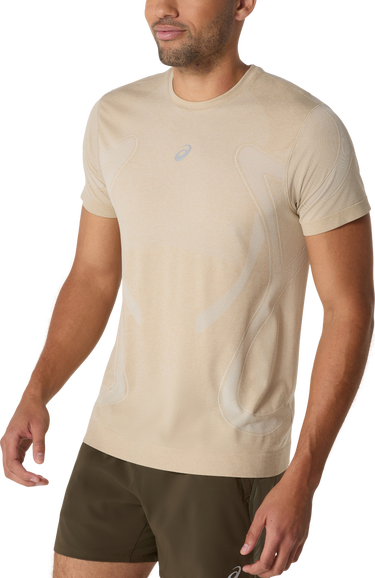 Tričko Asics Asics Road Seamless Short Sleeve T-Shirt Béžová | 2011d355-100, 3