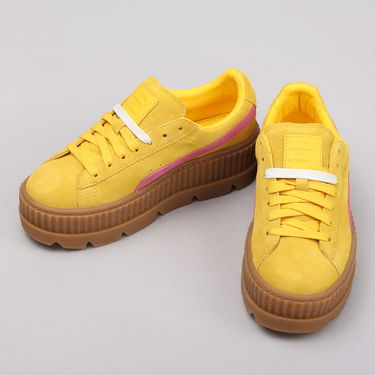 Tenisky a topánky Puma Cleated CreeperSuede Wn's lemon - carmine - vanilla ice Oranžová | 366268 03, 2