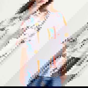 Košeľa Ahluwalia Kada Printed Short Sleeve Shirt Rôznofarebný | M-AHLU-TO029-SS26-FA253-MU, 2