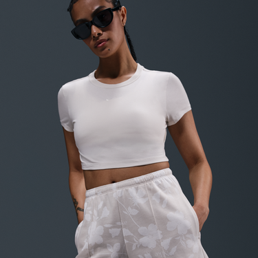 Šortky Nike Nike Sportswear Chill Terry Mid-Rise Printed French Terry Shorts Béžová | HQ5704-104, 3