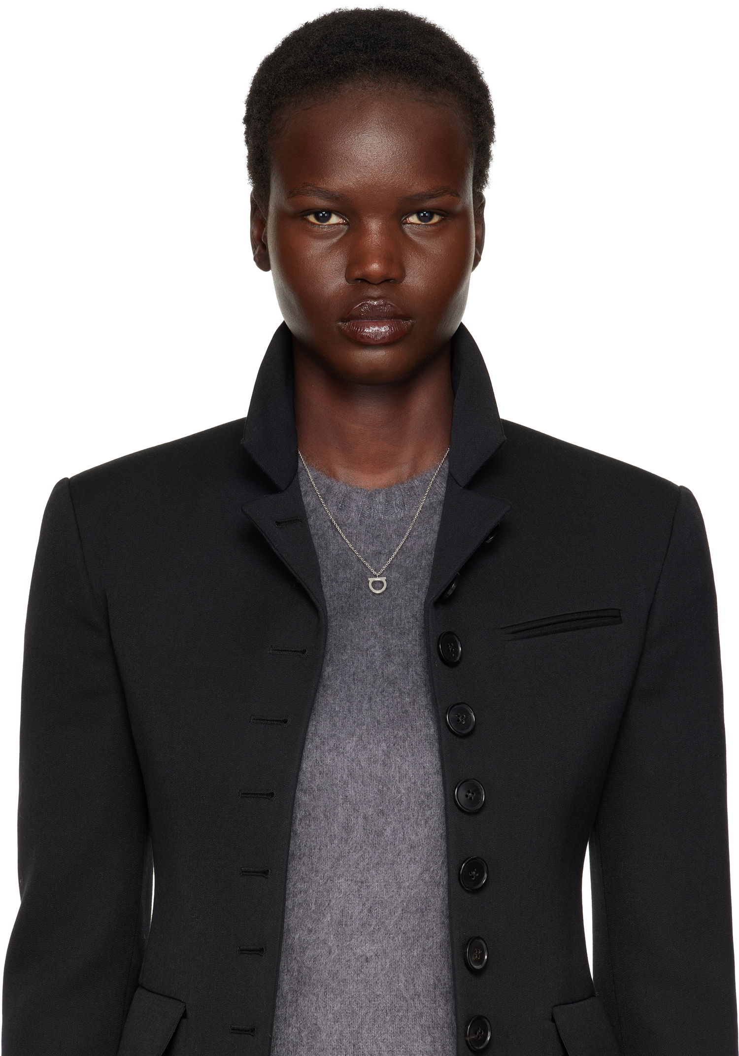 Náhrdelník FERRAGAMO Ferragamo Gancio Pendant Necklace Metalická | 696659, 1