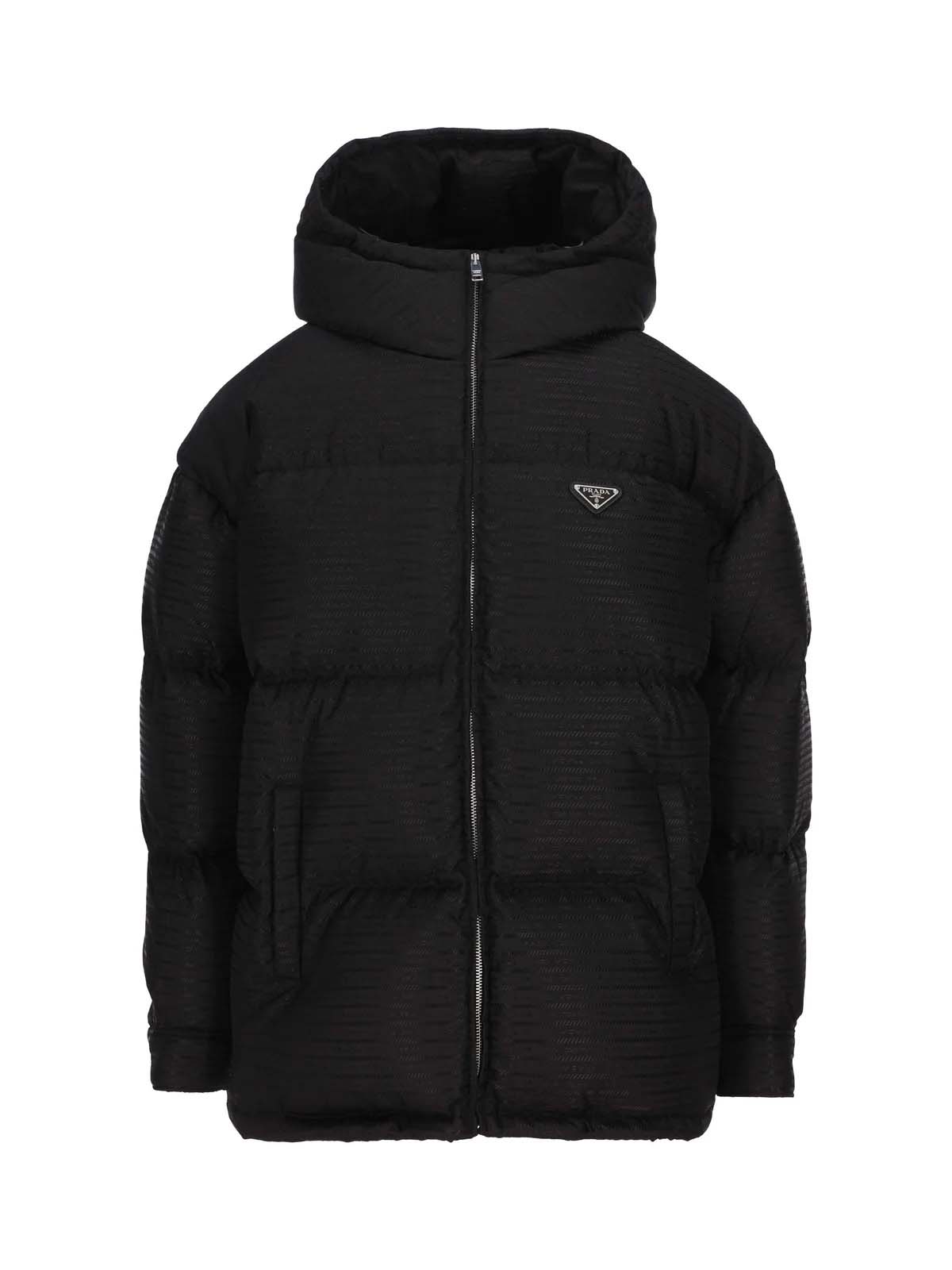 Prešívaná bunda Prada Zip-Up Padded Jacket Čierna | 292052S22211FC-F0002, 0