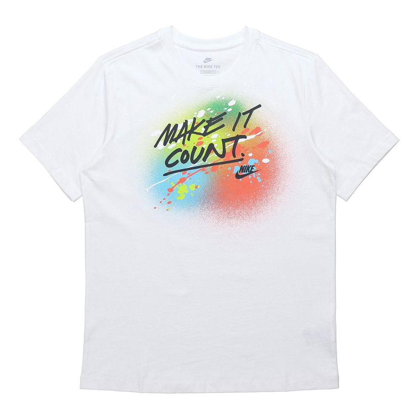 Tričko Nike Sportswear 'Make It Count' T-Shirt Biela | DJ5361-100