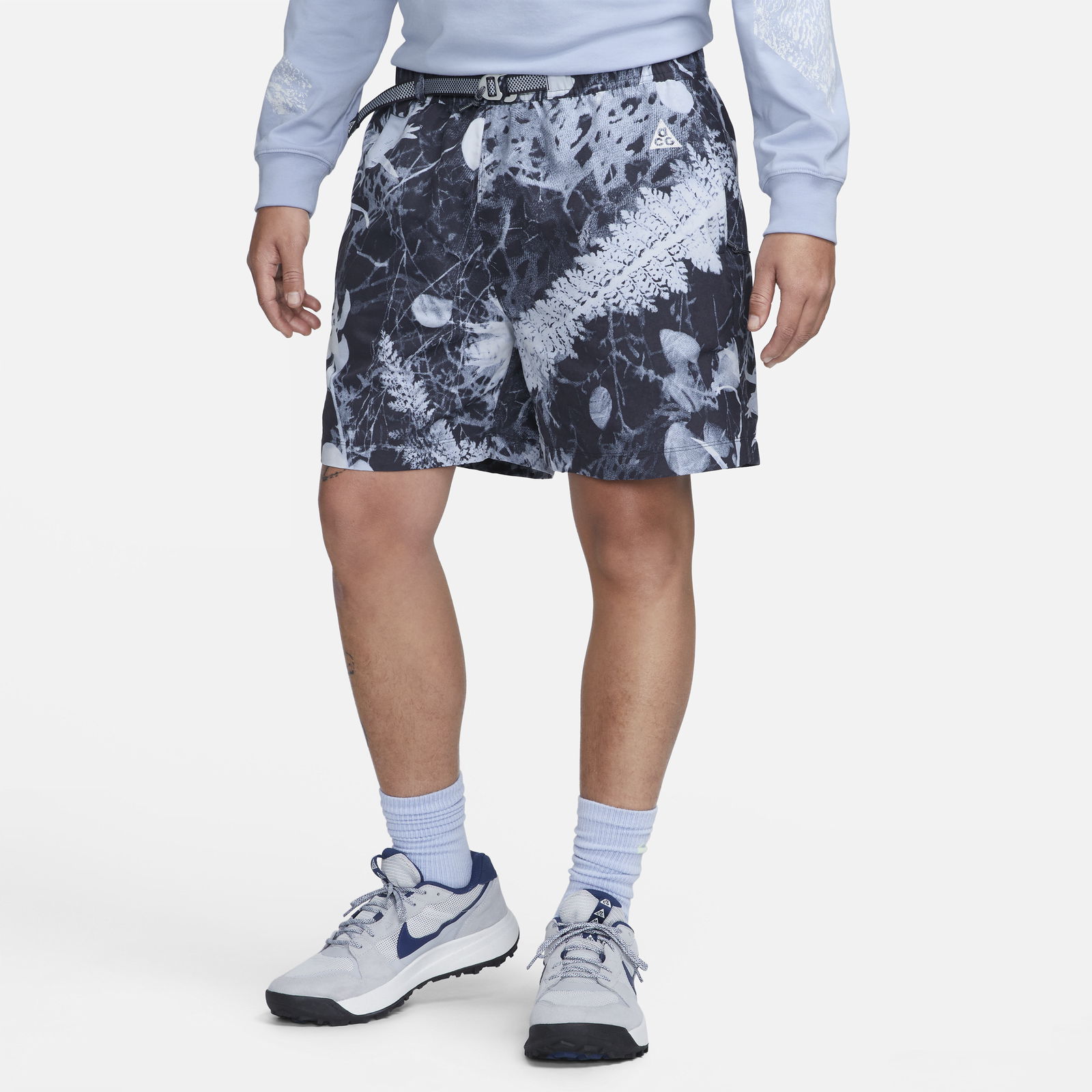 Allover Print Trail Shorts