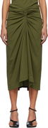 Dries Van Noten Knotted Jersey Midi Skirt