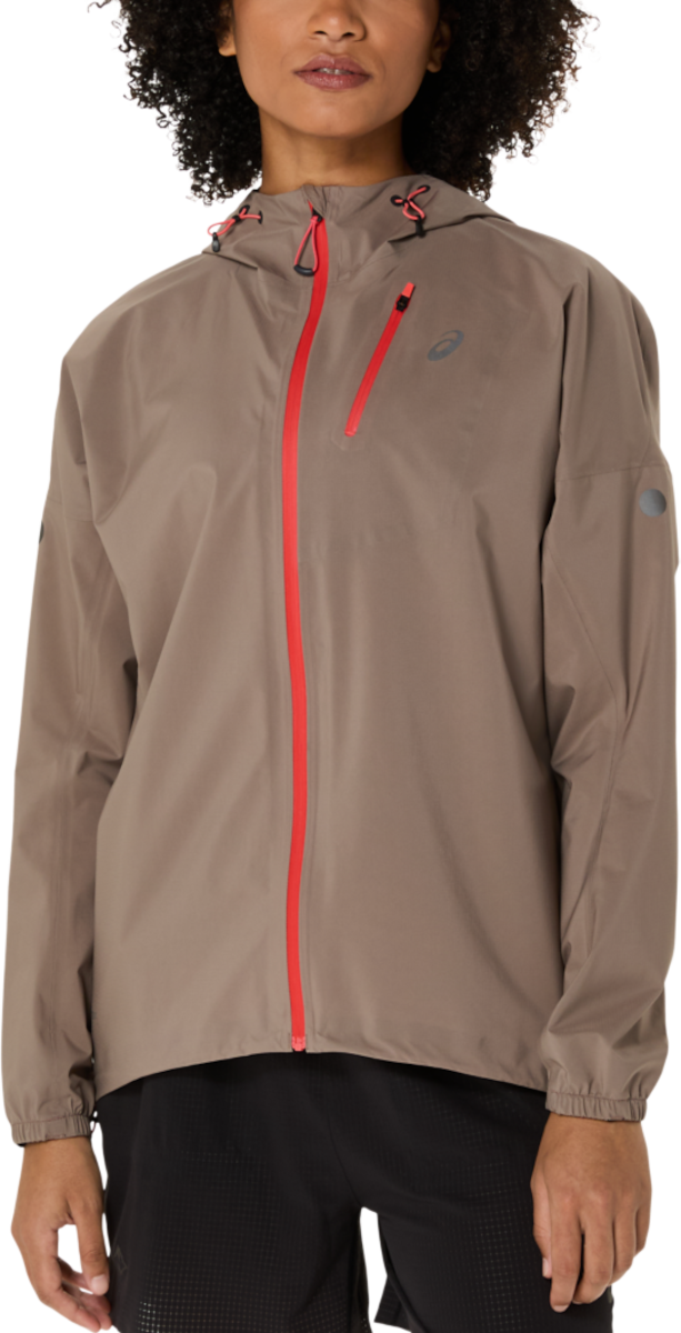 Vetrovka Asics Asics Fujitrail Elite Waterproof Hooded Jacket Hnedá | 2012d202-020, 0