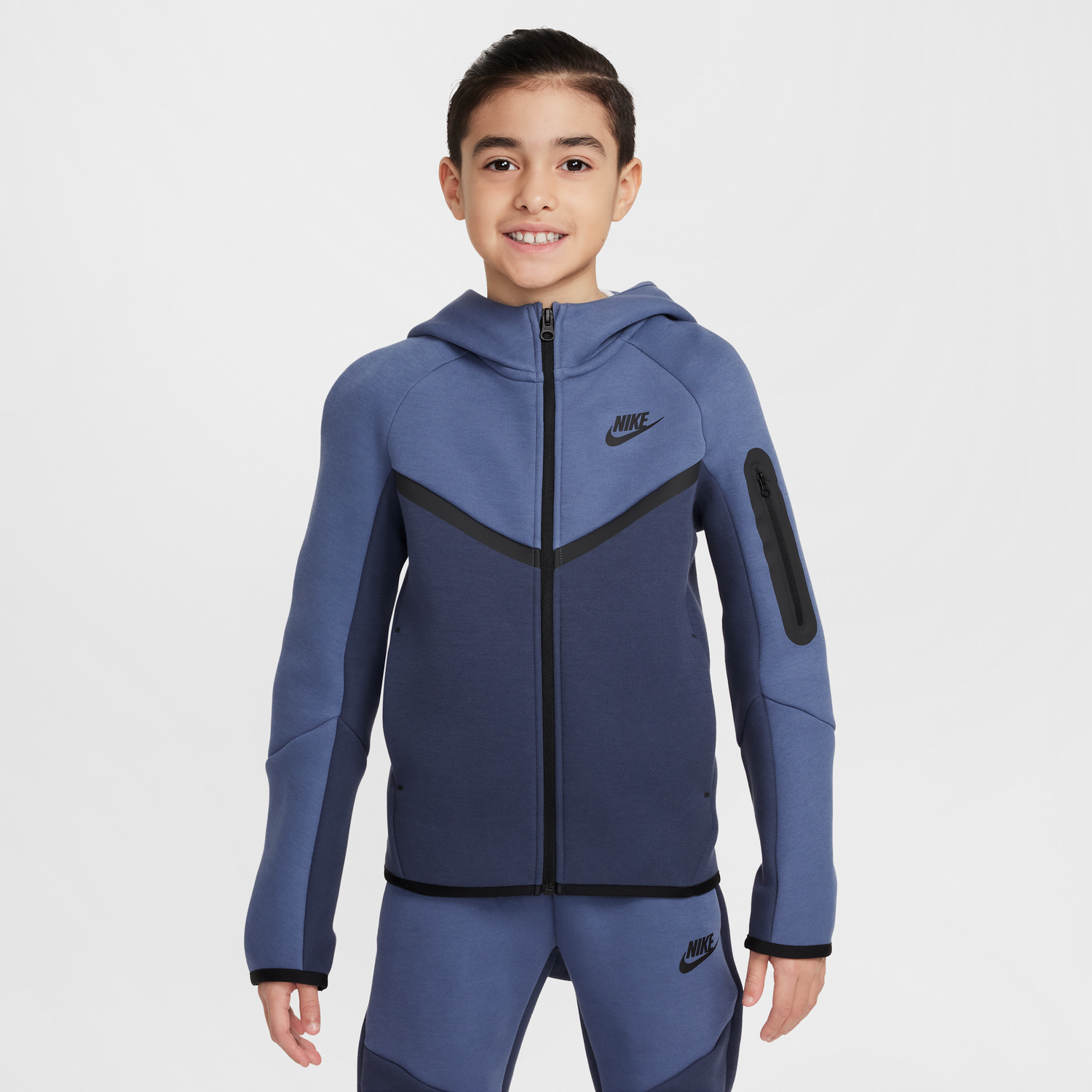 Mikina Nike Sportswear Tech Fleece Full-Zip Hoodie Modrá | HV5867-437, 1