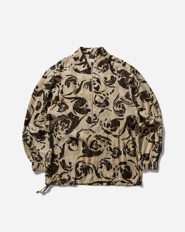 Half Zip Floral Shirt