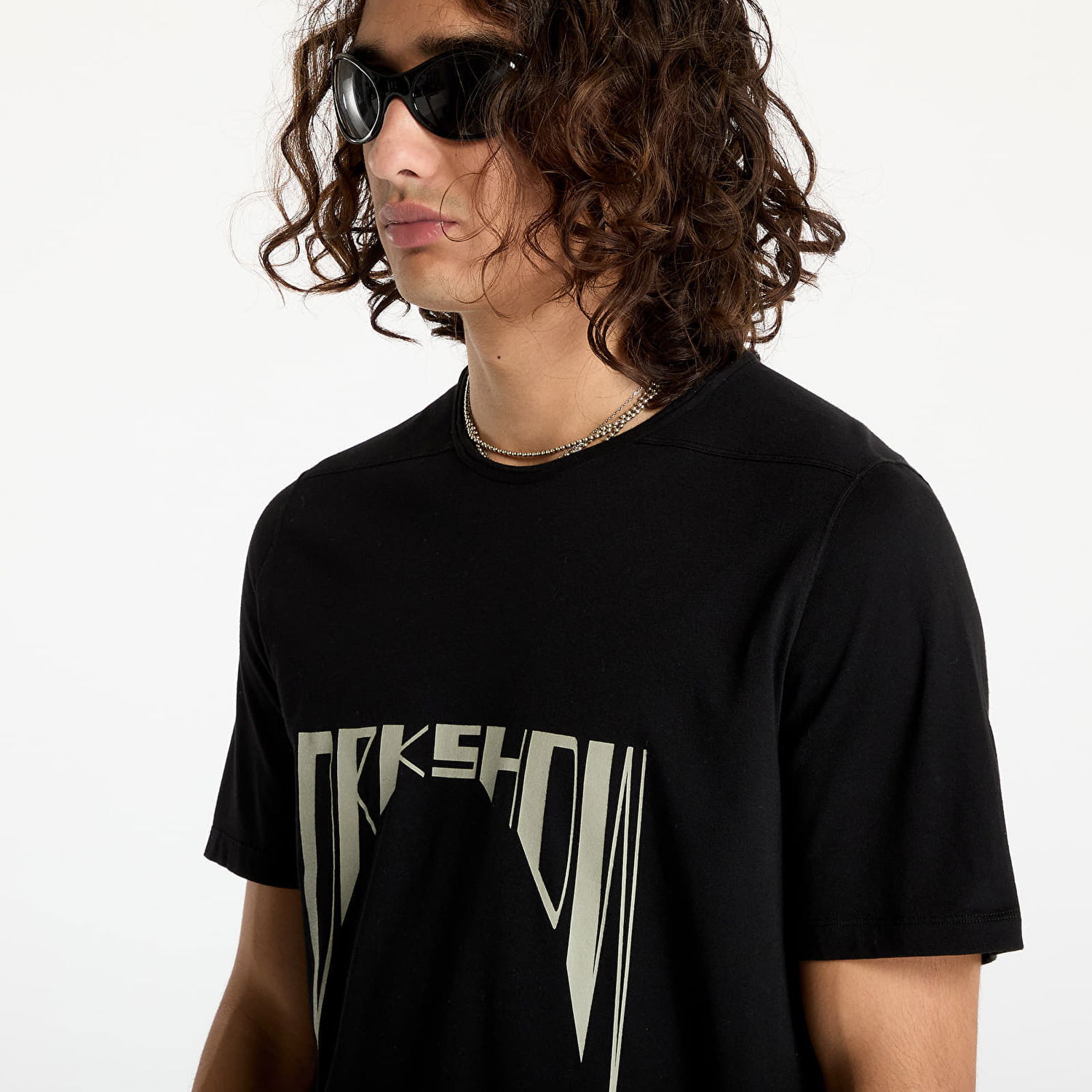 Tričko Rick Owens DRKSHDW Knit Level T-Shirt Black/ Pearl Čierna | DU02D2250 RNEP4 0908, 1