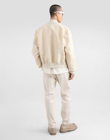 Nohavice Dolce & Gabbana Dolce & Gabbana Tailored Cotton Pants Biela | GP0R4TFUFL3W0802, 2