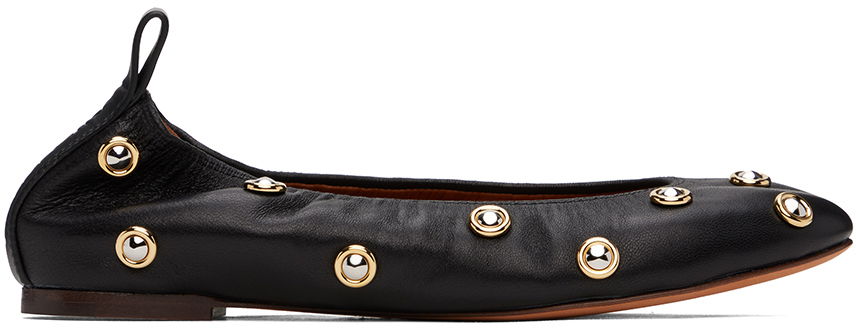 Oblečenie LANVIN Lanvin Studs Ballerina Flats Čierna | FW-BAMB02-BIST-E24, 0