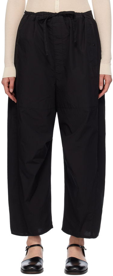 Nohavice LEMAIRE Cropped Drawstring Trousers Čierna | PA1110 LF1218, 0