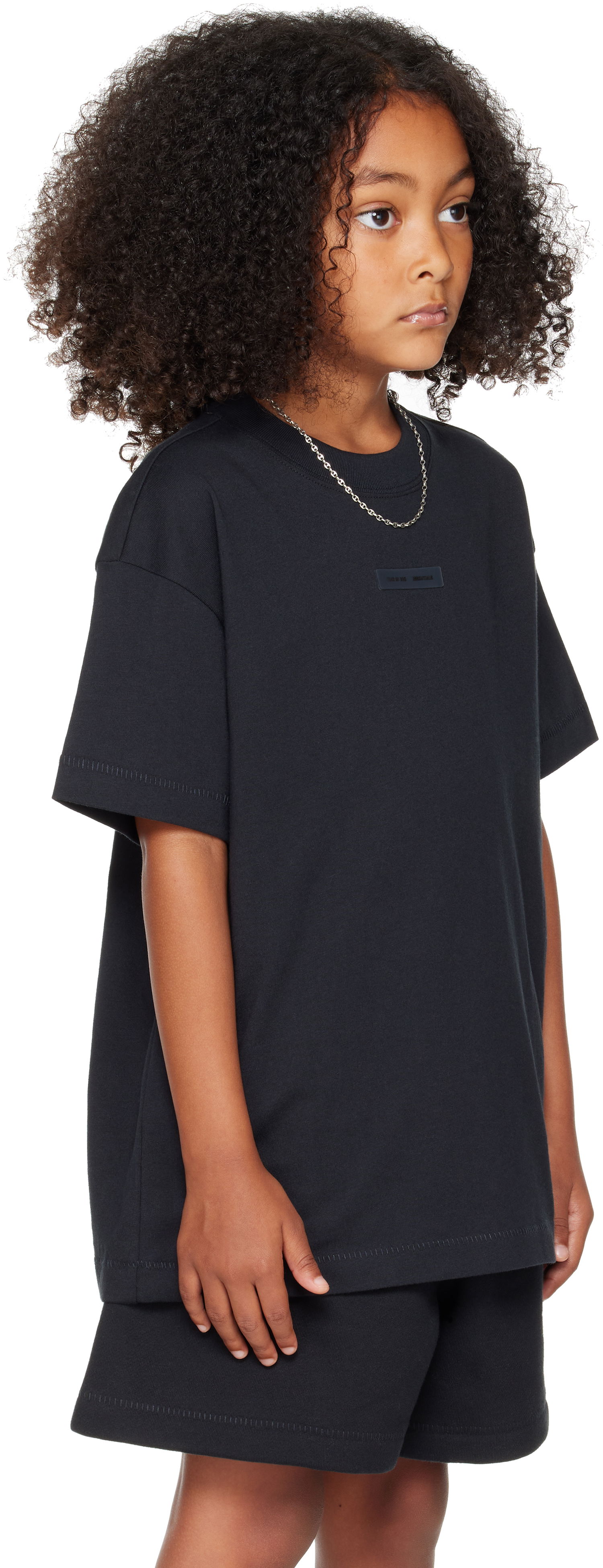 Tričko Fear of God ESSENTIALS Kids Lounge T-Shirt Čierna | 785SP251460K, 1