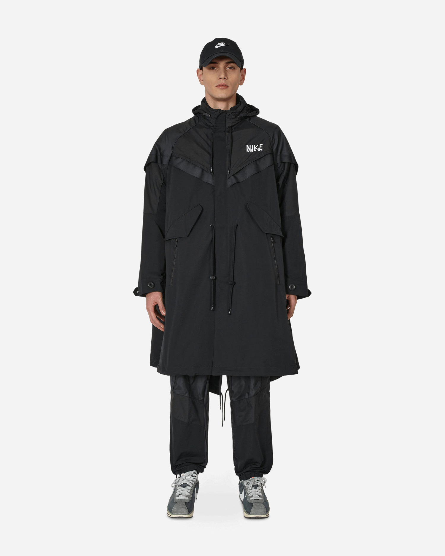 Trenčkot Nike Sacai x Trench Jacket Čierna | DQ9027-010, 0