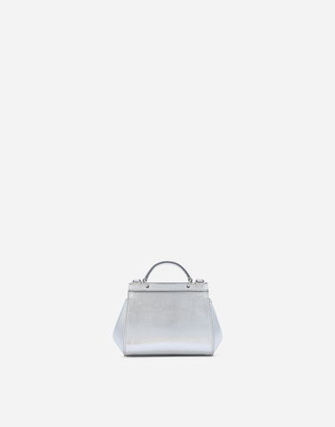 Kabelka Dolce & Gabbana Dolce & Gabbana Mini Sicily Nappa Leather Bag with Rhinestones Metalická | EB0003AA6308D848, 2