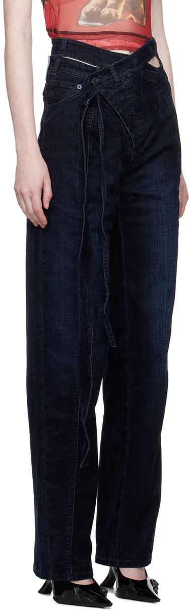 Džínsy Ottolinger Ottolinger Wrap Jeans Modrá | 1700211, 1