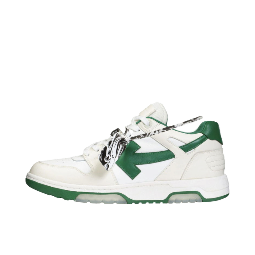 Tenisky a topánky Off-White Out Of Office "OOO" Low Tops White Green 2021 Biela | OMIA189R21LEA0010155 / OMIA189F21LEA0010455