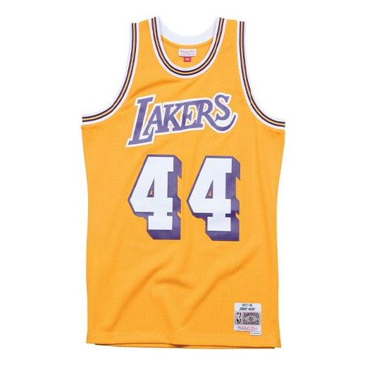Dres Mitchell & Ness Mitchell & Ness NBA Lakers Basketball Jersey Žltá | SMJYAC18091-LALLTGD71JWE