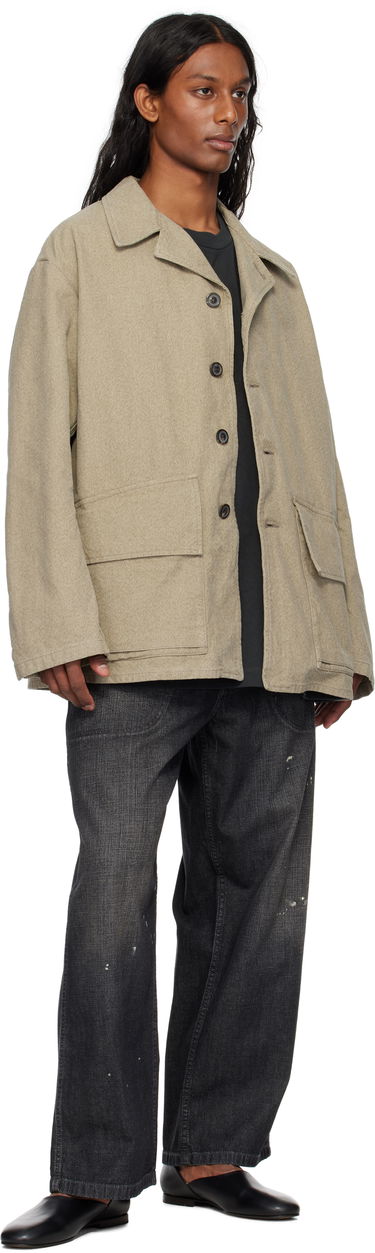 Bunda Maison Margiela Maison Margiela Cotton Caban Jacket Béžová | S50AM0629 M35310, 3