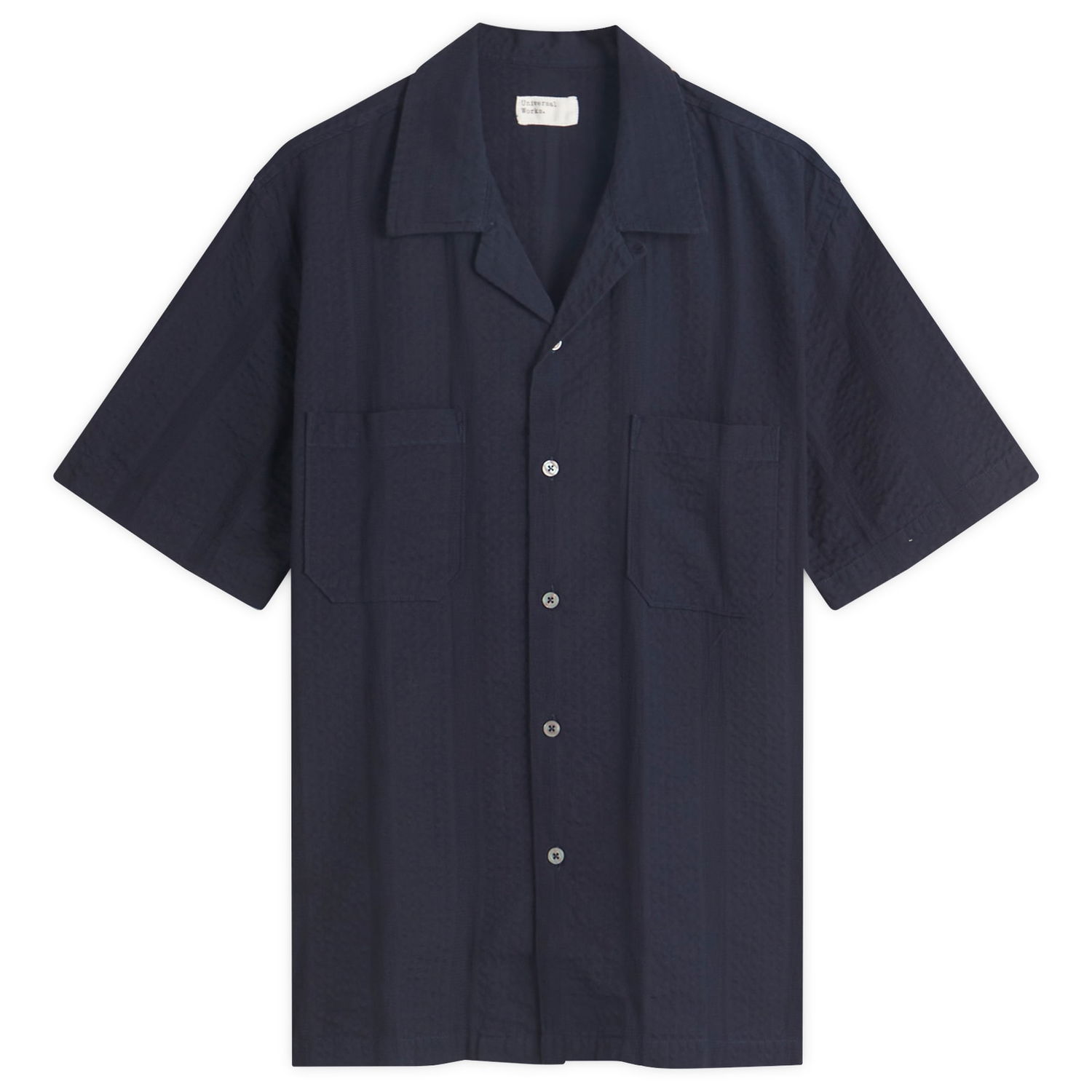 Košeľa Universal Works Universal Works Maui Cotton Sal Road Shirt, Size Large Navy | 32666-NVY, 1
