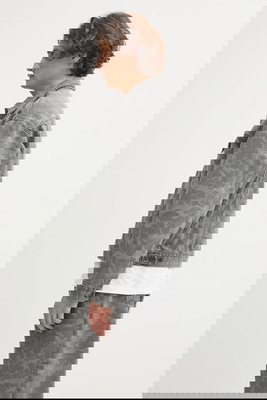 Bunda Carhartt WIP Helston Duck Camo Print Jacket Šedá | I033766-2I3.0H, 3