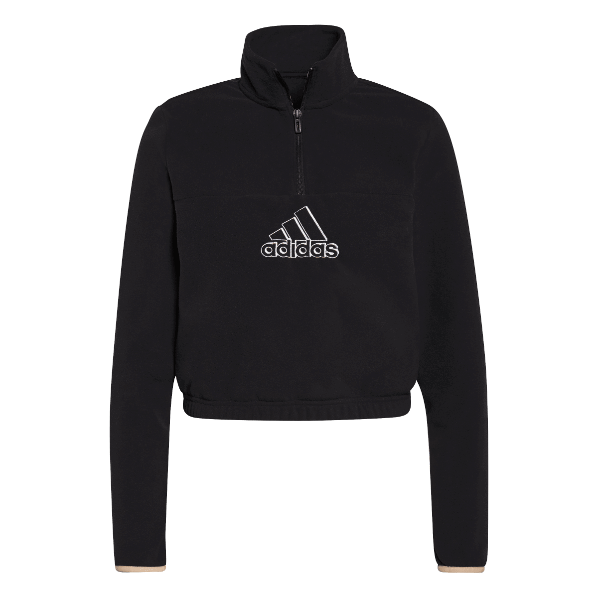 Mikina adidas Originals Quarter Zip Fleece Sweatshirt Čierna | GS1356, 0