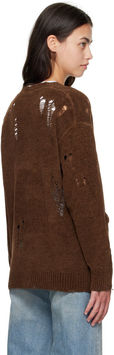 Sveter R13 R13 Chenille Boyfriend Cardigan Hnedá | R13WY237-Y224A, 2