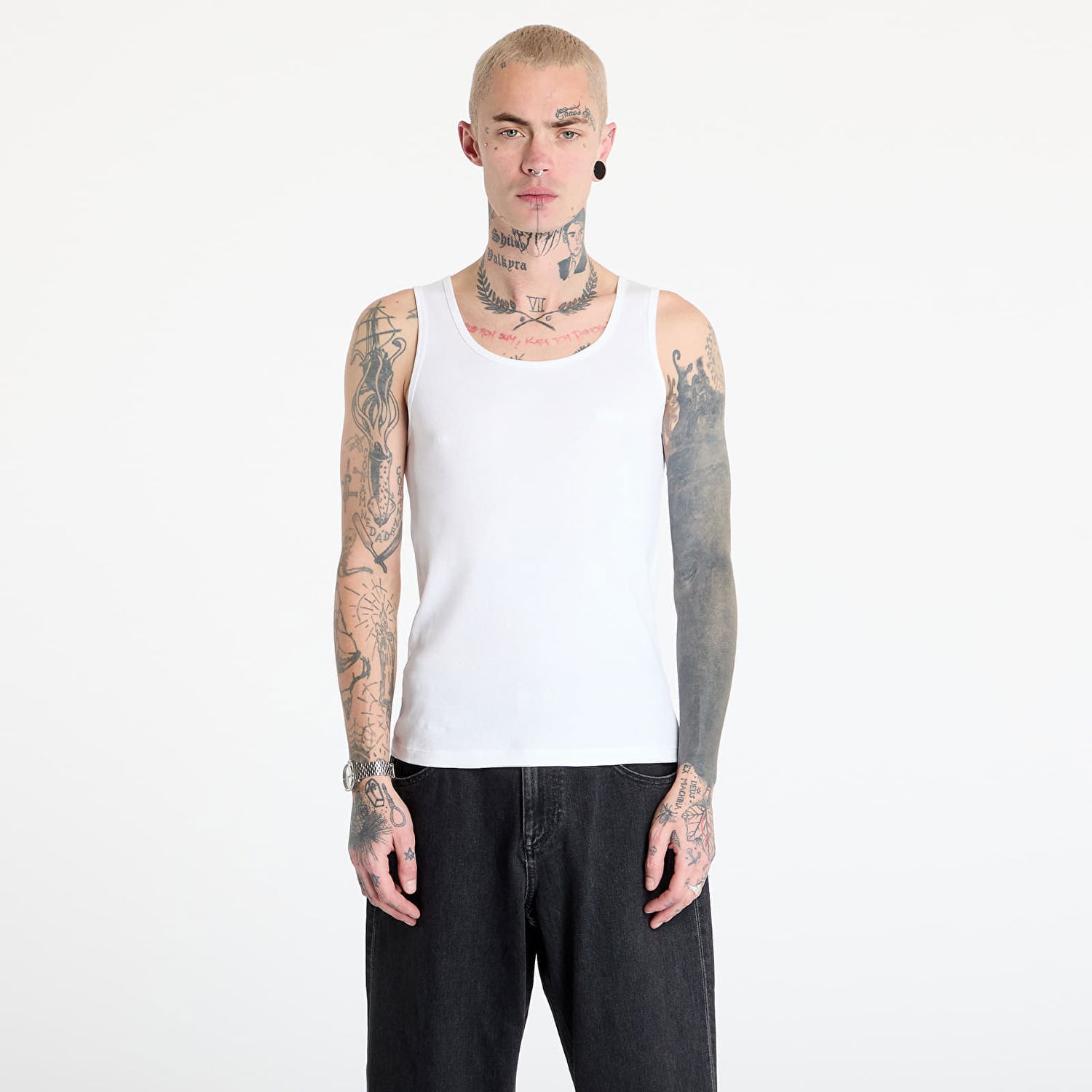 Tielko BOSS Hugo Boss 3-Pack Classic Rib Tank Top Biela | 50542132-100, 0
