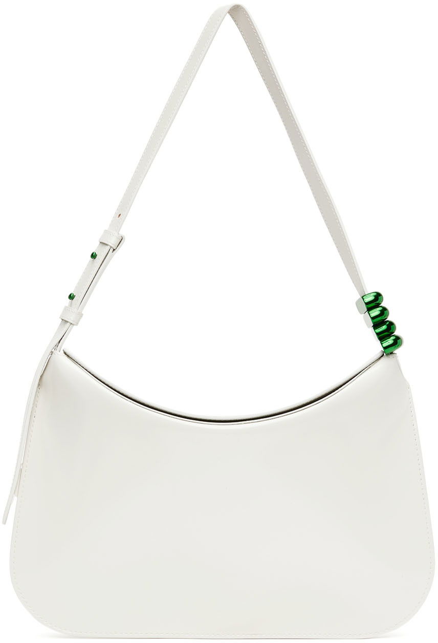 Taška cez rameno Bottega Veneta Flap Shoulder Bag Biela | 701040 V1C30, 0