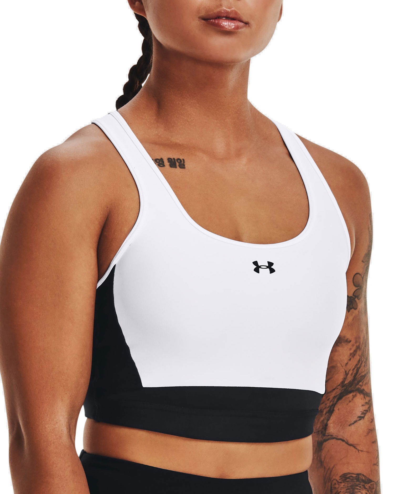 Podprsenka Under Armour Crossback Longline Sports Bra Biela | 1372798-001, 0
