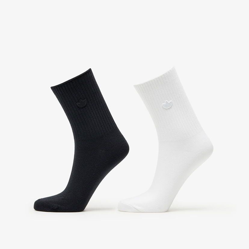 Ponožky adidas Originals Premium Essentials Crew Sock 2-Pack White/ Black Rôznofarebný | IC8699