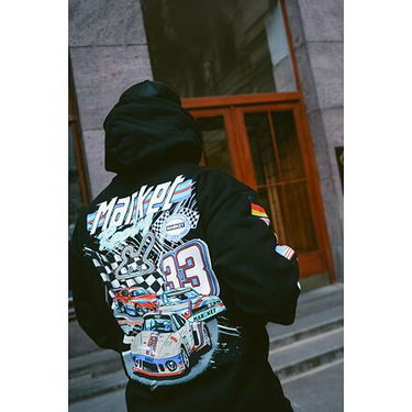 Mikina MARKET Group 5 Hoodie Čierna | 397000413-0001, 9