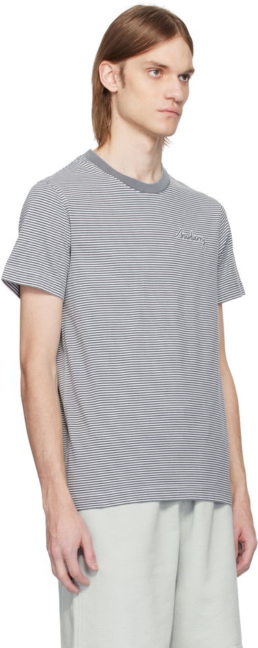 Tričko Burberry Burberry Cotton Striped T-Shirt Šedá | 8109141, 1